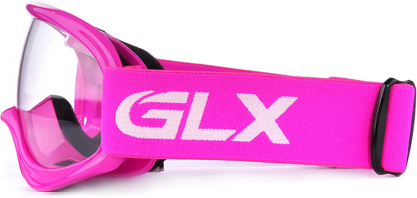 YH15 Anti-Fog Impact-Resistant Kids Youth ATV Off-Road Dirt Bike Motocross Goggles for Boys & Girls (Pink, One_Size)